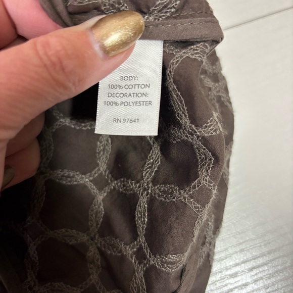 J. Jill Brown Quilted Utility Jacket Size Large - Picture 8 of 9